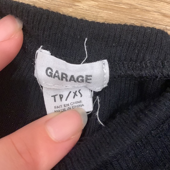 Short sleeved T-shirt • black stripped with yellow, blue, white and red • - Picture 5 of 7